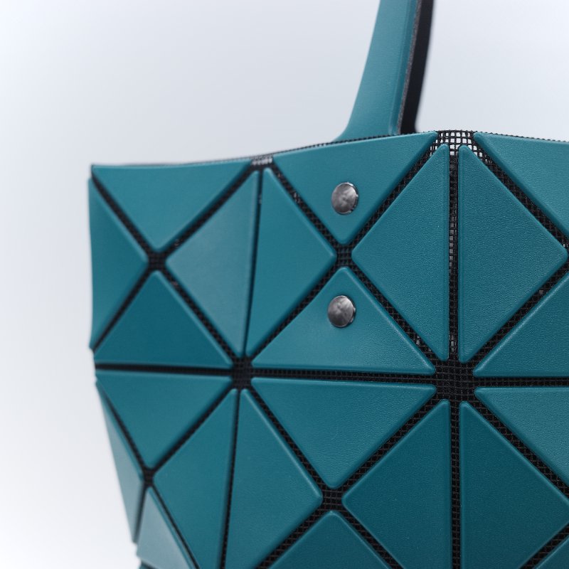 Issey Miyake 三宅一生 Bao Bao Lucent 經典幾何 6x6 綠色 PVC 托特包-5