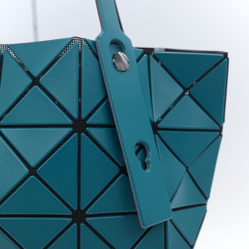 Issey Miyake 三宅一生 Bao Bao Lucent 經典幾何 6x6 綠色 PVC 托特包-6