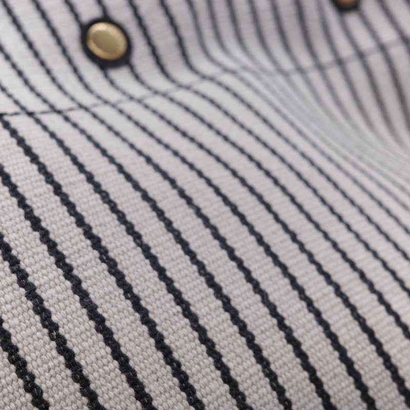 Saint Laurent 聖羅蘭 Rive Gauche 左岸 黑白條紋 帆布 水桶包-10