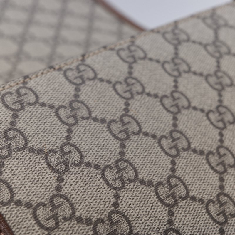 Gucci 古馳 經典 Mini GG Supreme雙G互扣 帆布 牛皮 斜背包 相機包-17