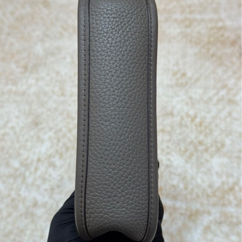 愛馬仕伊芙琳mini錫器灰金D刻-5