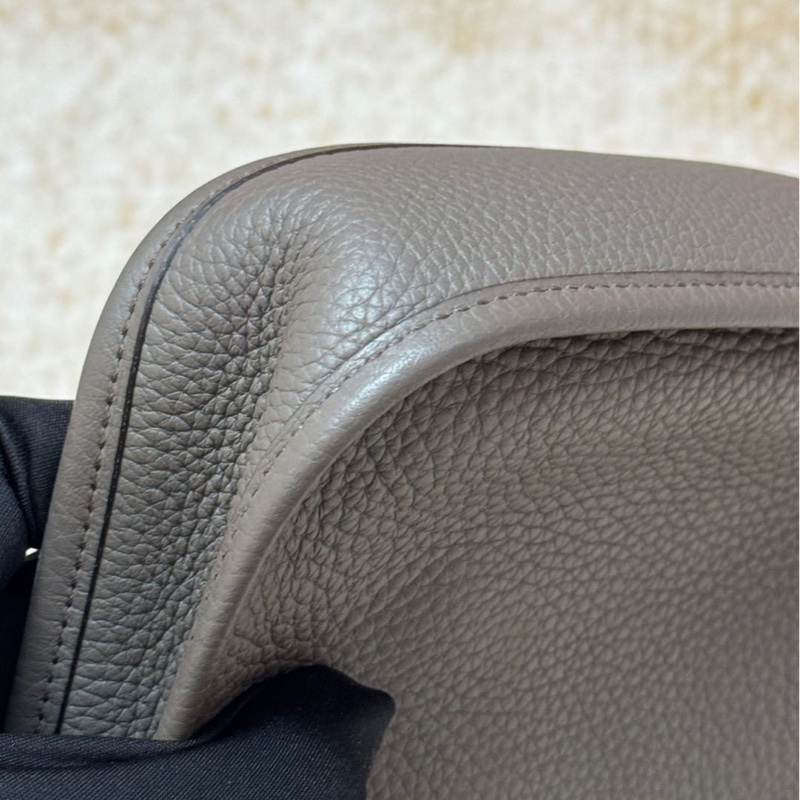 愛馬仕伊芙琳mini錫器灰金D刻-8