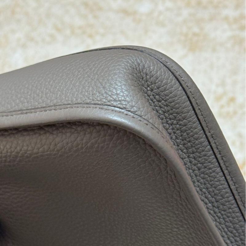 愛馬仕伊芙琳mini錫器灰金D刻-9