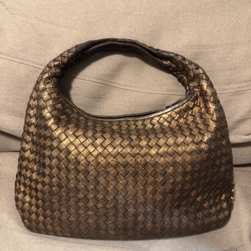 Bottega Veneta 金屬銅色和尚包-0