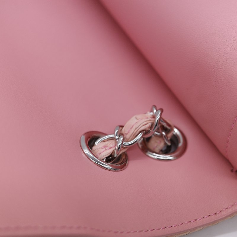 Chanel 香奈兒 經典翻蓋 粉紅漸層 蟒蛇皮 翻蓋包 肩背包-19