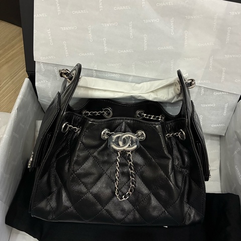 Chanel mini25 bag 黑金 黑銀 全新