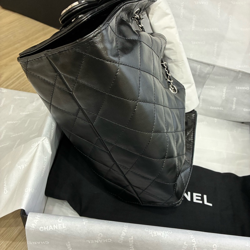 Chanel mini25 bag 黑金 黑銀 全新-2