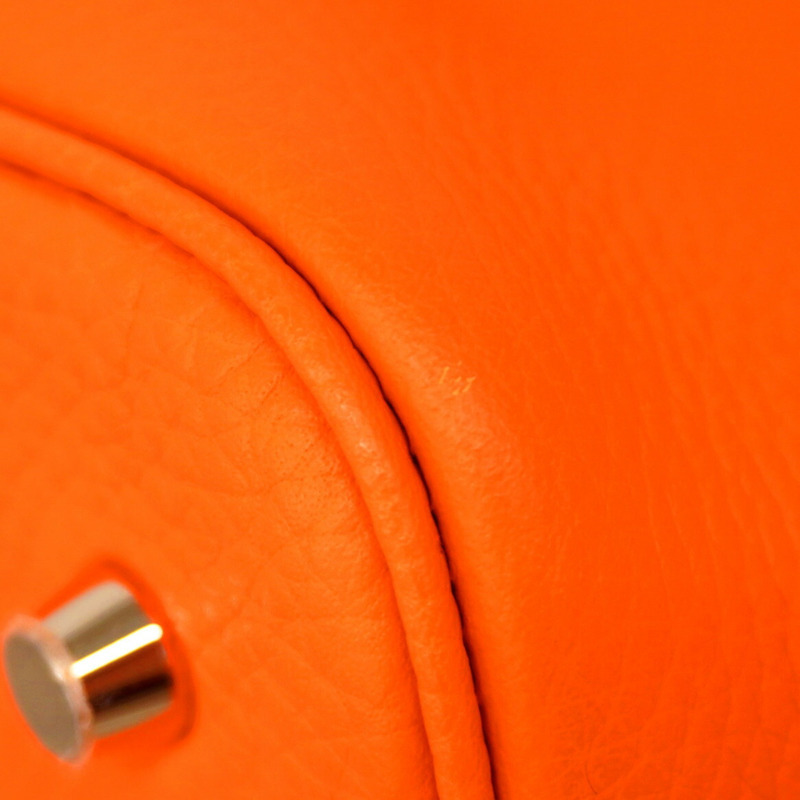 愛馬仕 Hermès Picotin Lock MM 手提包，採用 Taurillon Clemence 皮革，並飾有橙色 Minian W 印章，女士款-5