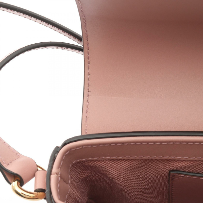 GUCCI GG 超迷你斜背包 772794 粉紅皮革 二手 女士-6