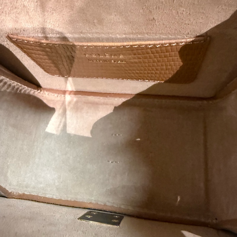 Polène Numéro Sept Mini 蜥蜴紋 真皮小包 金扣 手提/斜背包-7