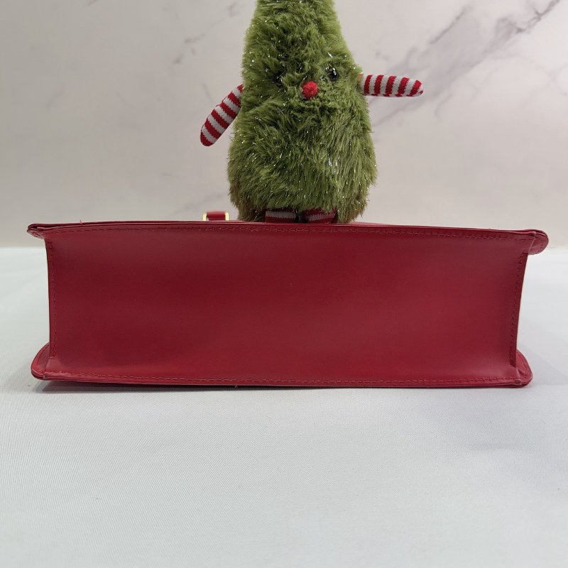 LV 紅色EPI Sac Plat PM手提包-5