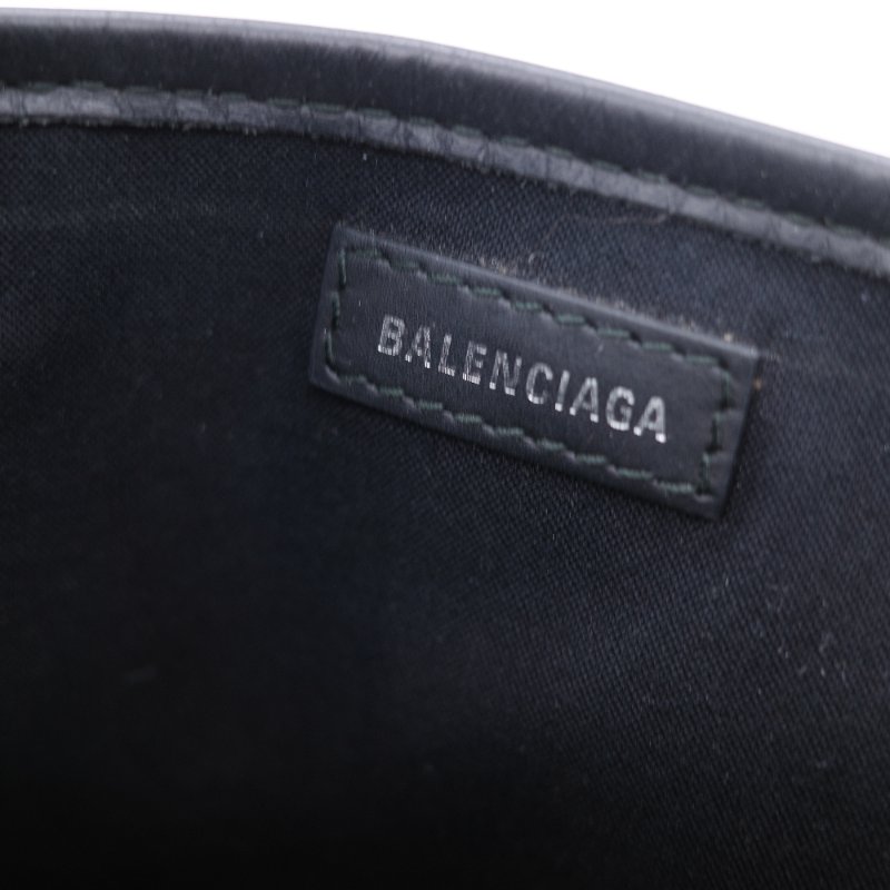 Balenciaga 黑色帆布拼米白帆布 手提包 肩背包-20