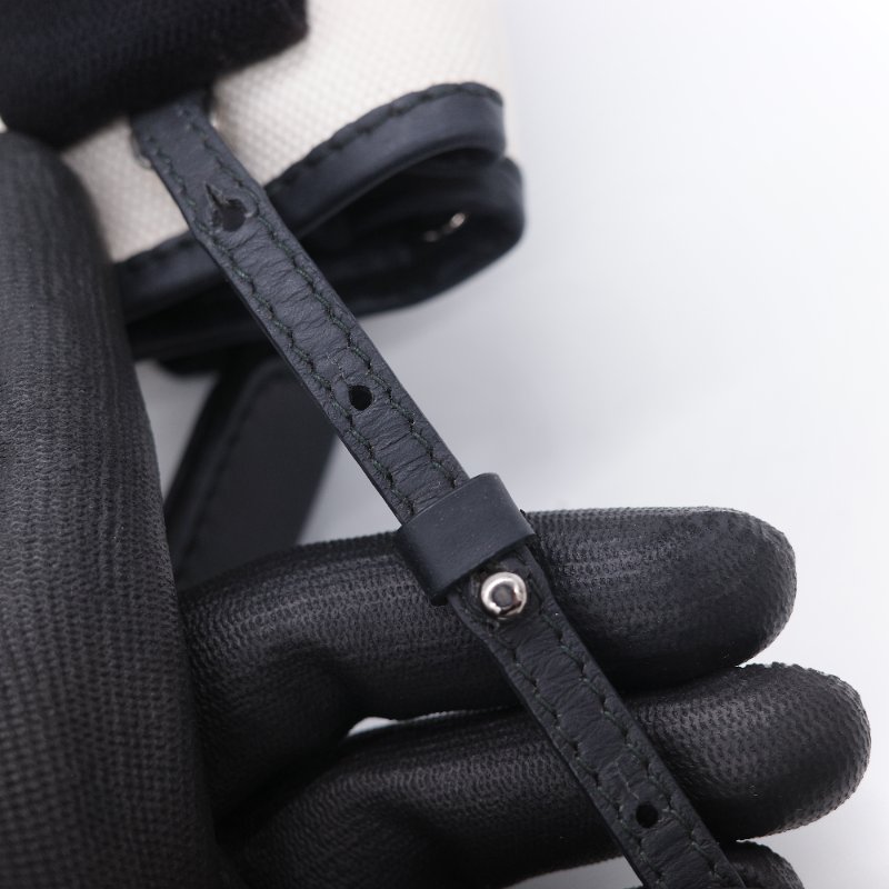 Balenciaga 黑色帆布拼米白帆布 手提包 肩背包-23