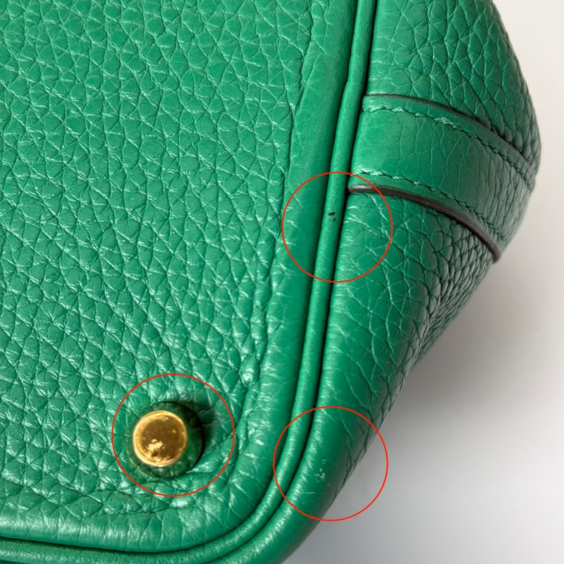 HERMES 愛馬仕 綠色PICOTIN LOCK 18 PM  菜籃子 A刻-8