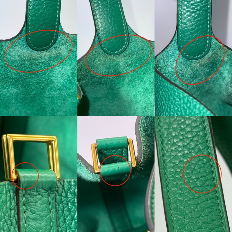 HERMES 愛馬仕 綠色PICOTIN LOCK 18 PM  菜籃子 A刻-9