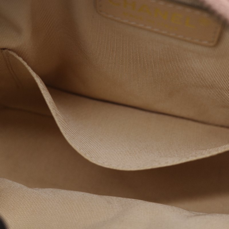 Chanel香奈兒 CC Logo 做舊五金 黃銅色 牛皮 鏈條 相機包-18