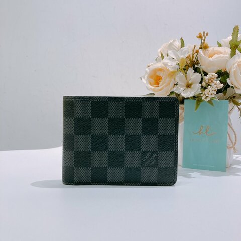 TW4757 Louis Vuitton路易威登 棋盤圖案 男士錢包 Multiple Wallet Damier Black