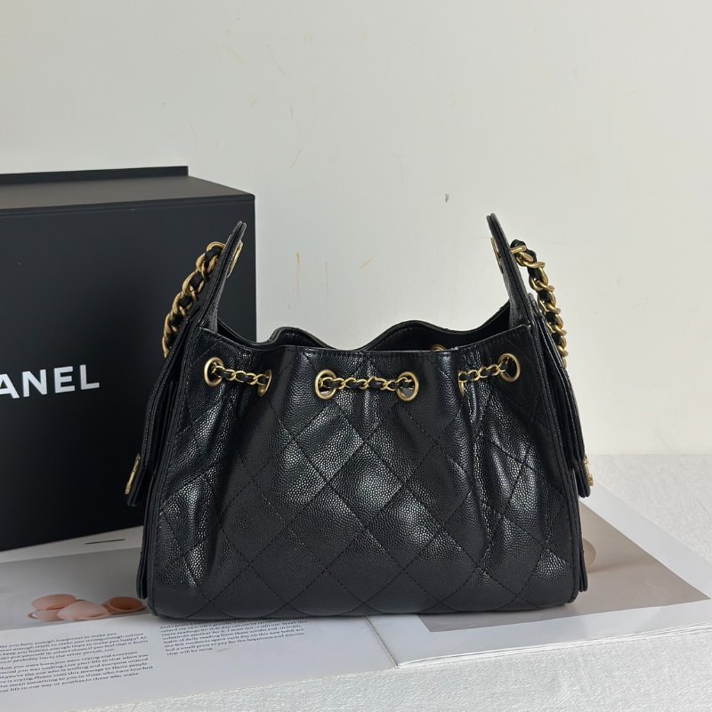 CHANEL 25 Mini hobo bag - 黑金-3