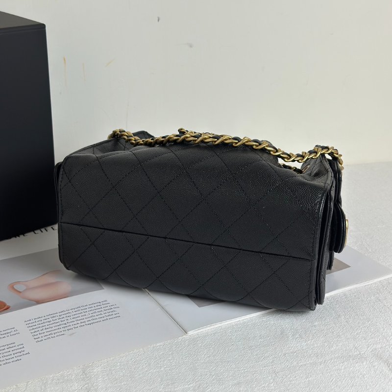 CHANEL 25 Mini hobo bag - 黑金-4