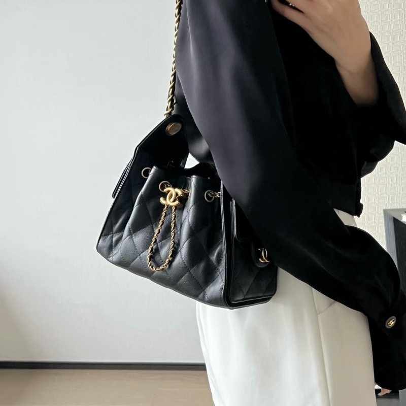 CHANEL 25 Mini hobo bag - 黑金-1
