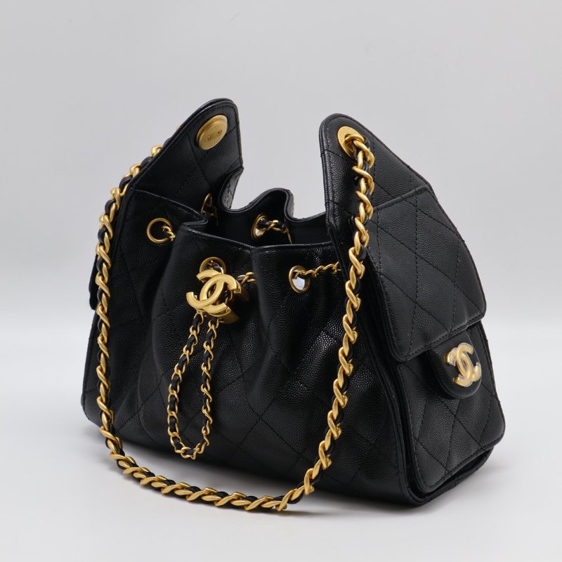 CHANEL 25 Mini hobo bag - 黑金-3
