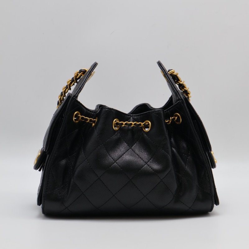 CHANEL 25 Mini hobo bag - 黑金-4