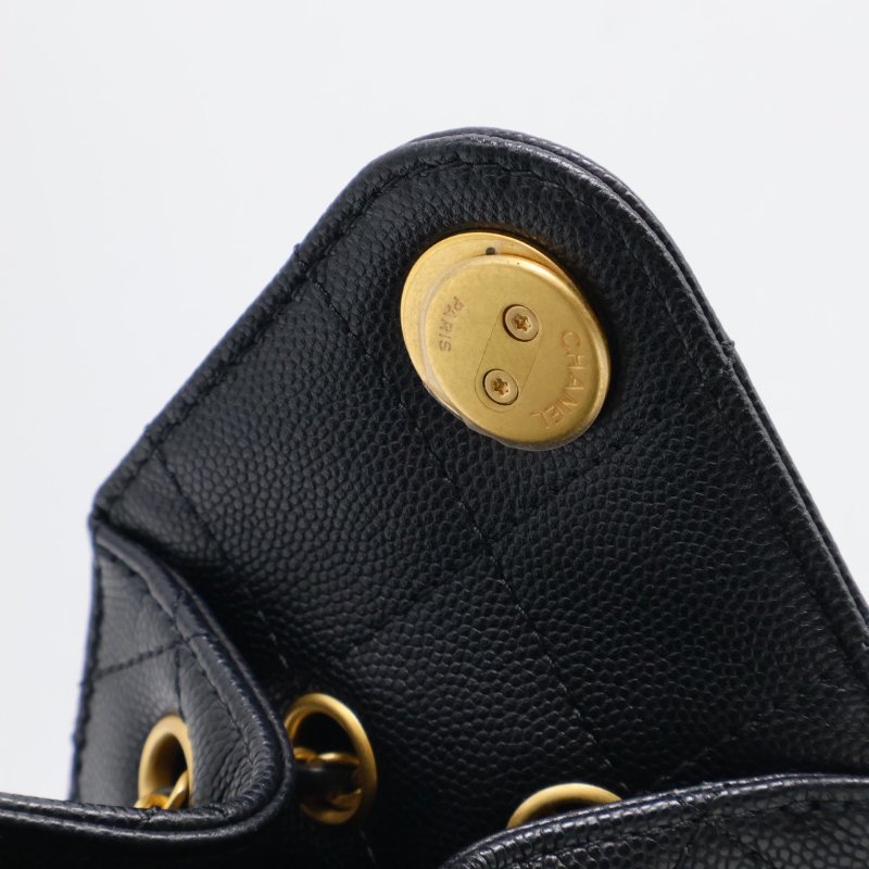 CHANEL 25 Mini hobo bag - 黑金-9