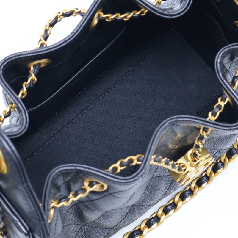 CHANEL 25 Mini hobo bag - 黑金-10