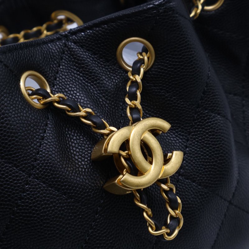 CHANEL 25 Mini hobo bag - 黑金-13