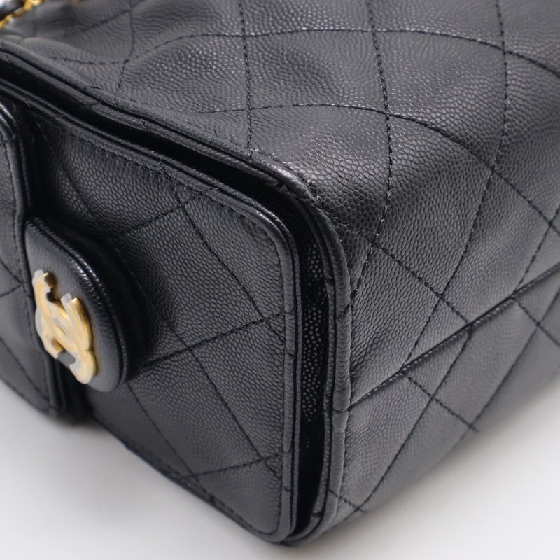 CHANEL 25 Mini hobo bag - 黑金-14