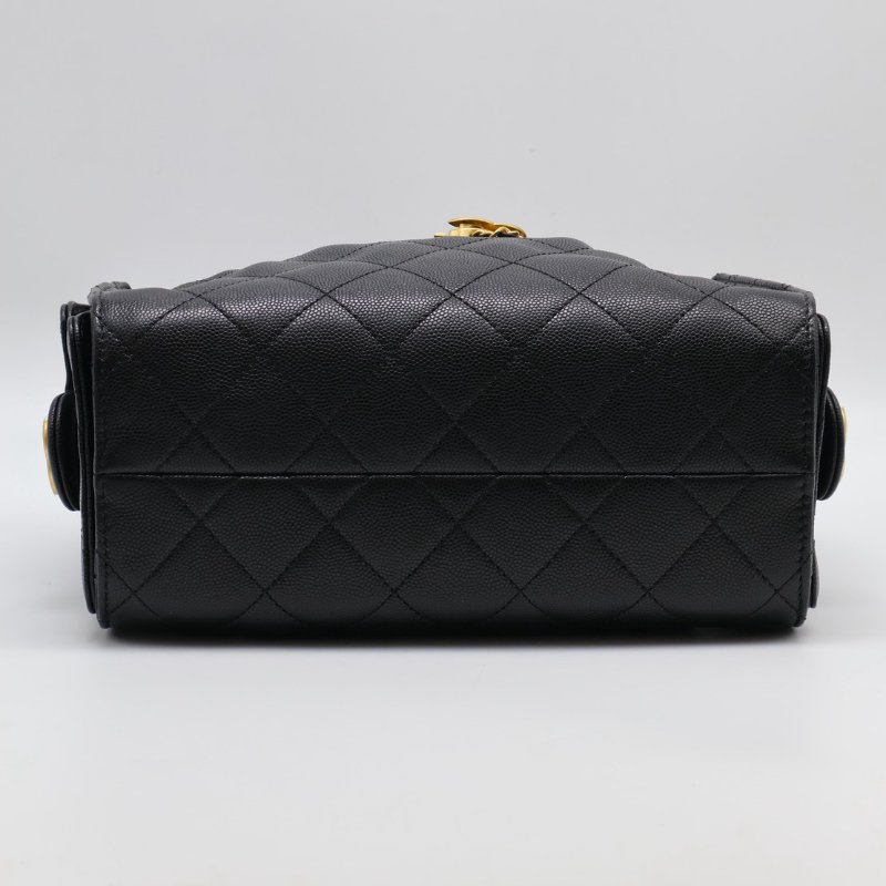 CHANEL 25 Mini hobo bag - 黑金-16