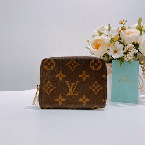 TW4758 Louis Vuitton 路易威登 拉鏈散錢包 經典花紋 Zippy Coin Purse M60067 Monogram Canvas Brown