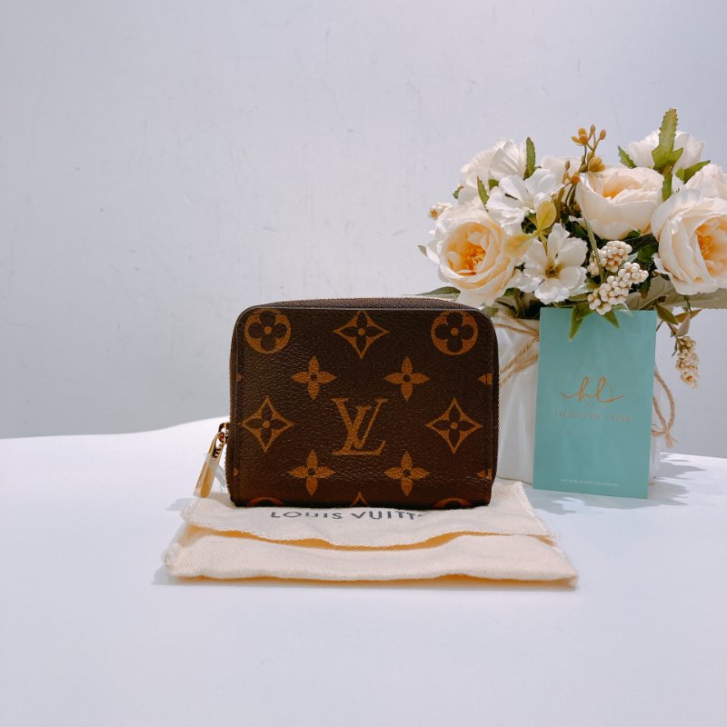 TW4758 Louis Vuitton 路易威登 拉鏈散錢包 經典花紋 Zippy Coin Purse M60067 Monogram Canvas Brown-7