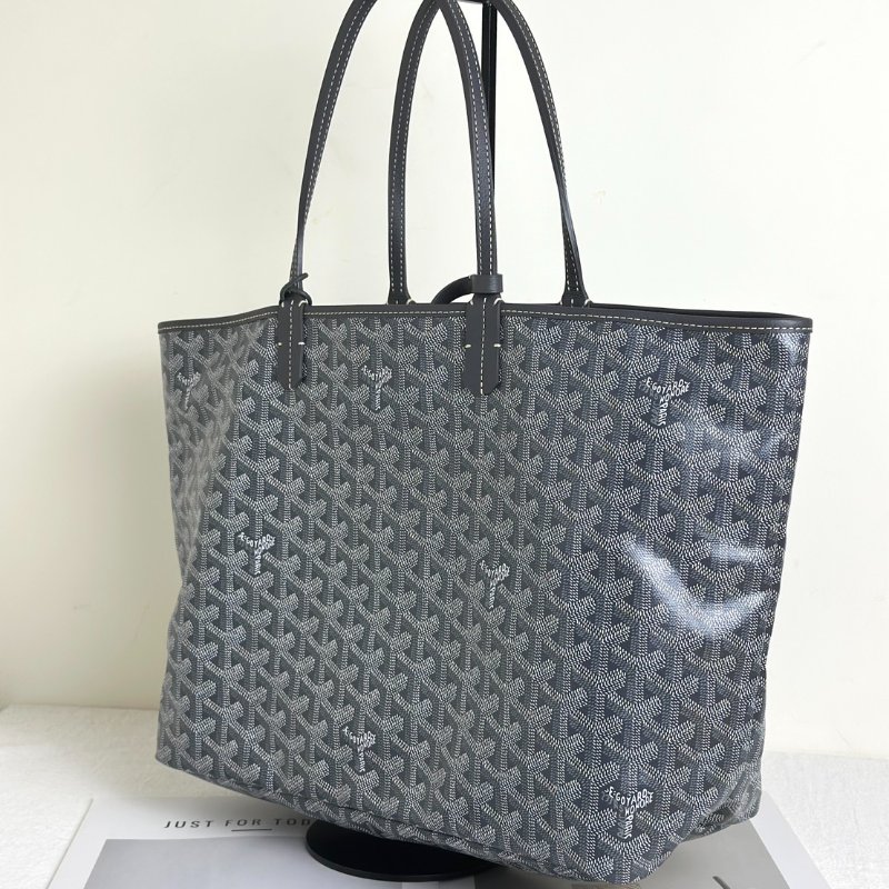 GOYARD 新版亞麻帆布Tote - 小號灰-3