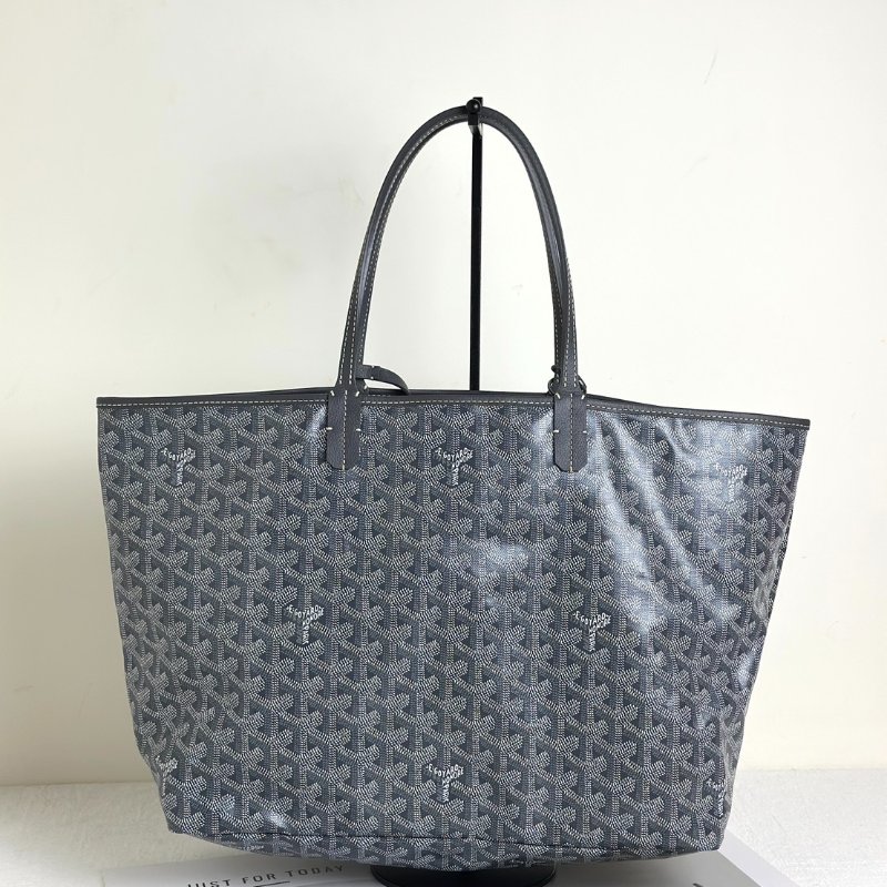 GOYARD 新版亞麻帆布Tote - 小號灰-4