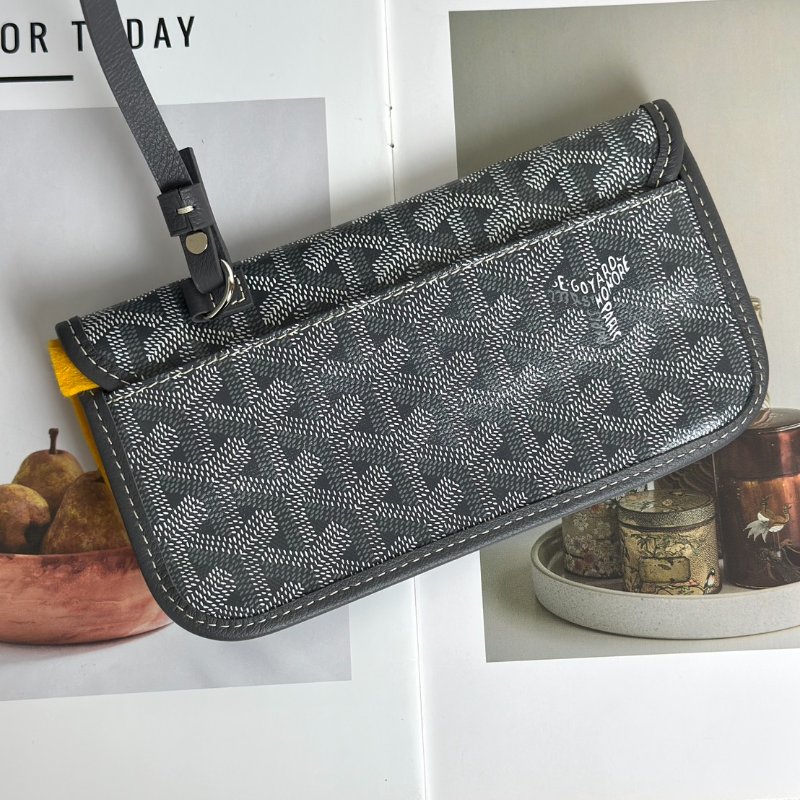 GOYARD 新版亞麻帆布Tote - 小號灰-8