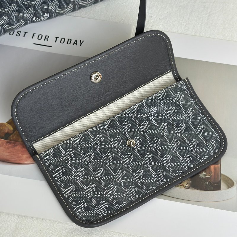 GOYARD 新版亞麻帆布Tote - 小號灰-10