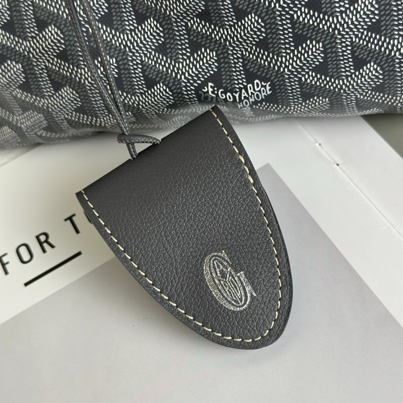 GOYARD 新版亞麻帆布Tote - 小號灰-11