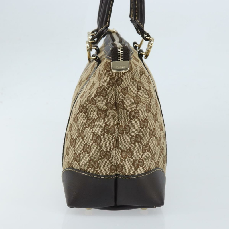 【日本直送】GUCCI GG帆布可愛手提包 米色金色 257069 正品 am10873V-2