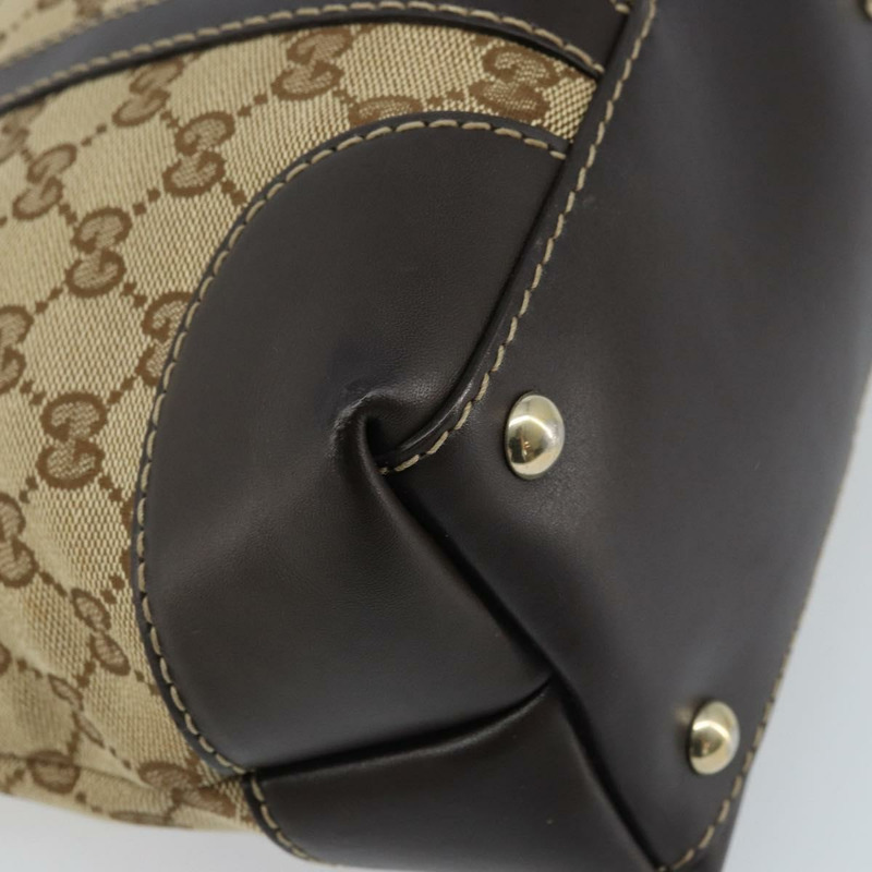 【日本直送】GUCCI GG帆布可愛手提包 米色金色 257069 正品 am10873V-16