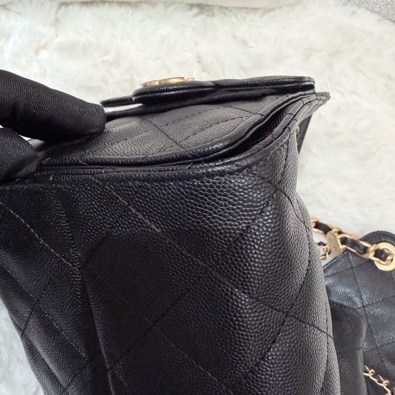 Chanel 25bag 小號 黑金-5