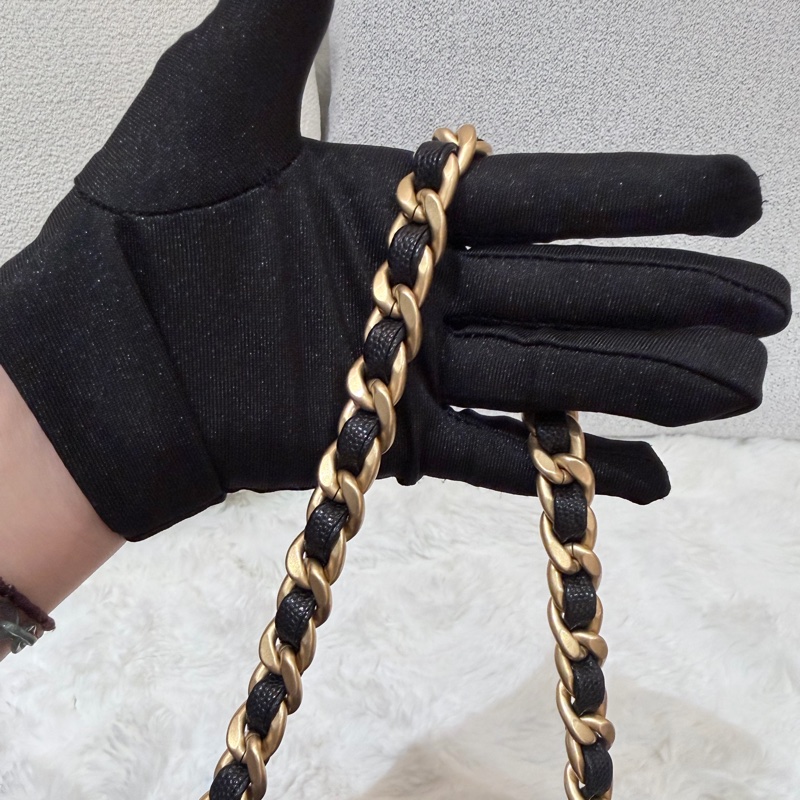 Chanel 25bag 小號 黑金-12