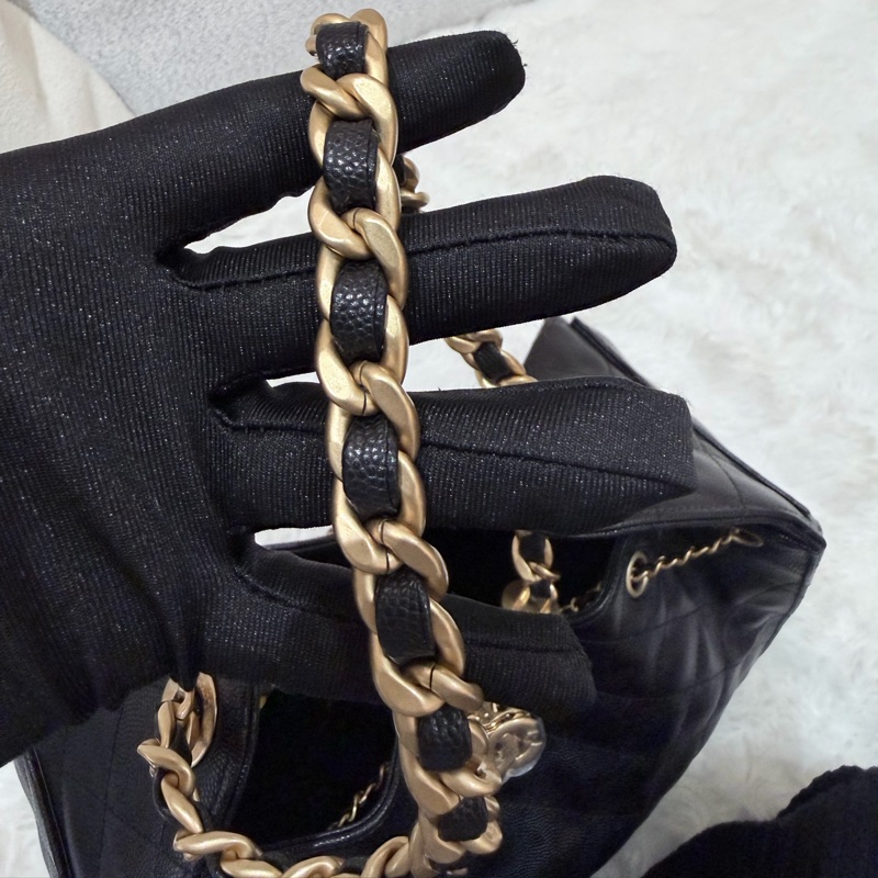 Chanel 25bag 小號 黑金-13
