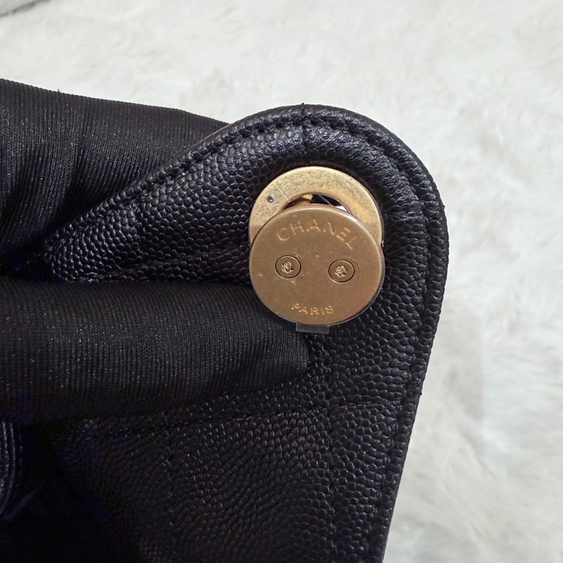 Chanel 25bag 小號 黑金-15