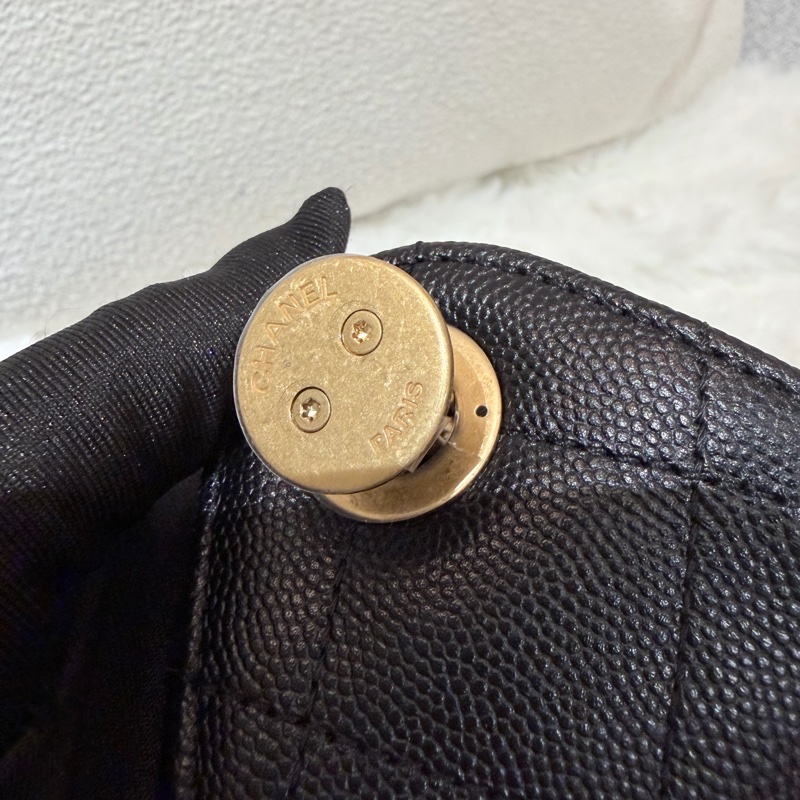 Chanel 25bag 小號 黑金-16