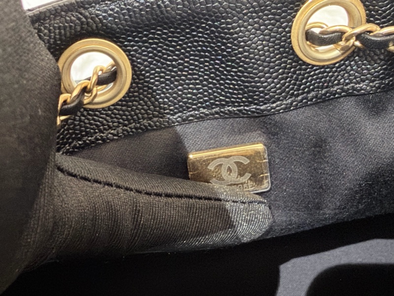 Chanel 25bag 小號 黑金-17