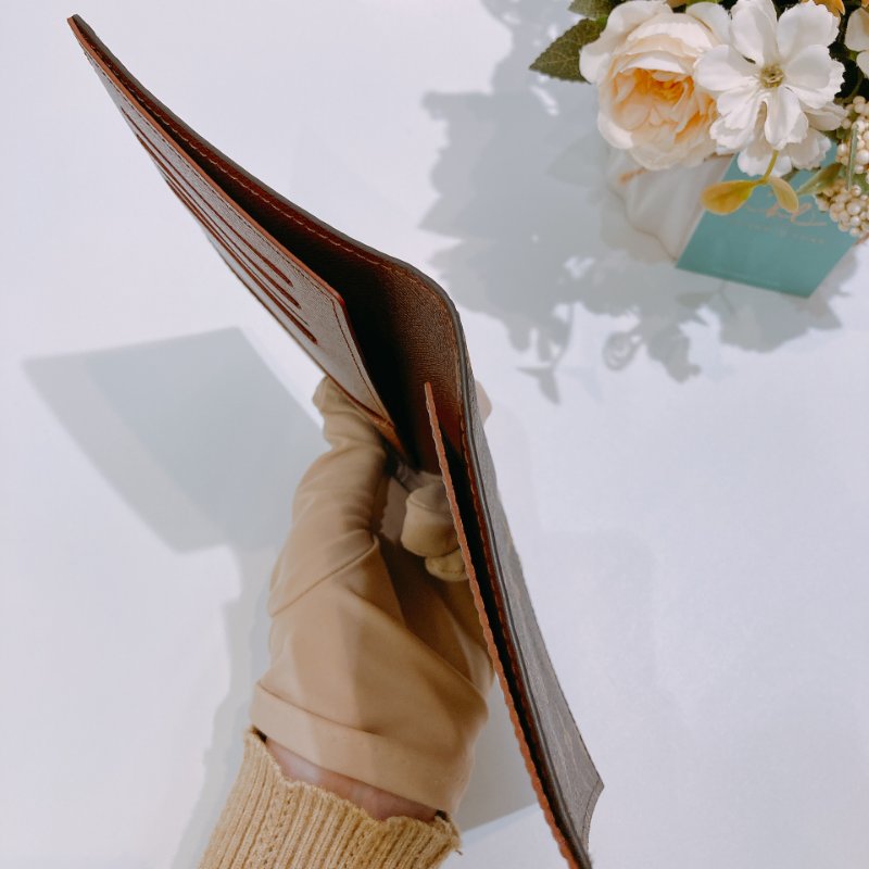 TW4759	Louis Vuitton 路易威登 護照套 卡包 經典花紋Passport Holder Canvas Brown Monogram-7