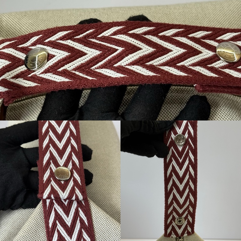 HERMES 愛馬仕 BRIT A CANVAS POUCH 帆布包 飯盒包-5