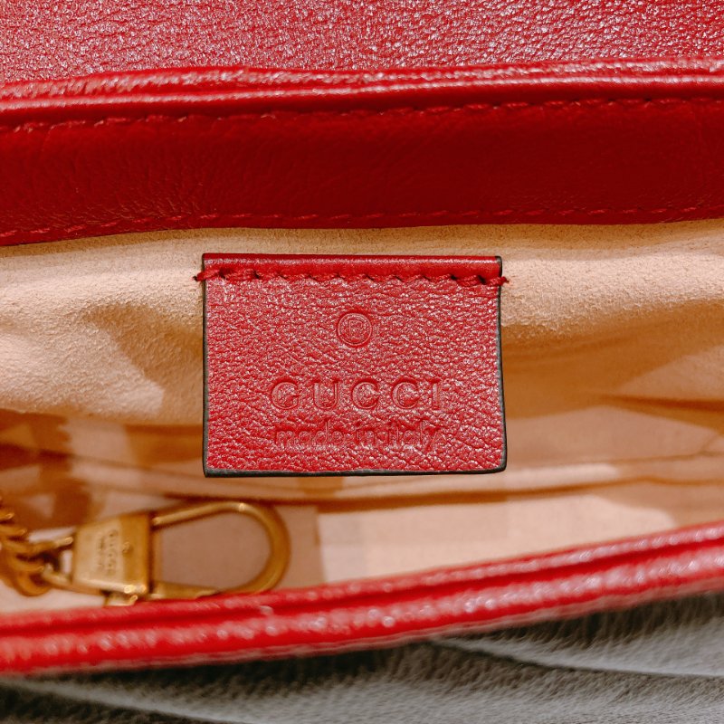 TW4760 Gucci 古馳 迷你經典款 黑色撞紅色 GG Marmont Crossbody Bag Red/Black x GHW-10