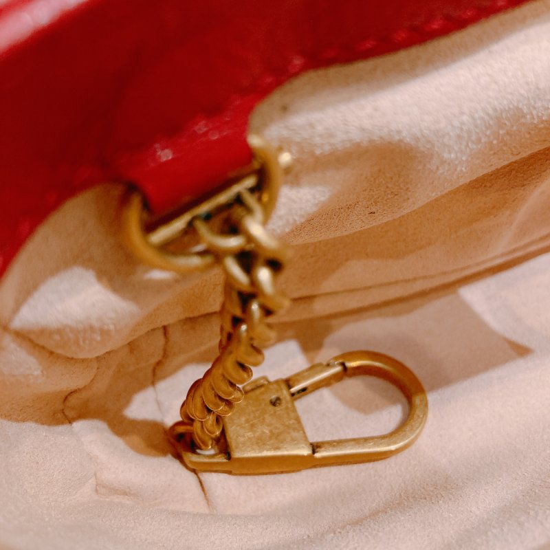 TW4760 Gucci 古馳 迷你經典款 黑色撞紅色 GG Marmont Crossbody Bag Red/Black x GHW-12